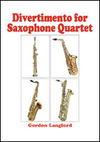 DIVERTIMENTO FOR SAXOPHONE QUARTET - Gordon Langford